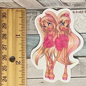 🌀10/$10🌀 Y2K Bratz Doll Reusable Waterproof Vinyl Sticker Decal